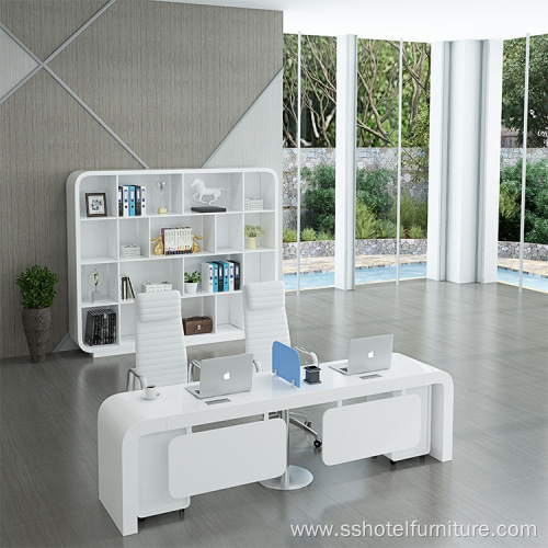 Fashion White Staff Office Desk Combination Work Desk